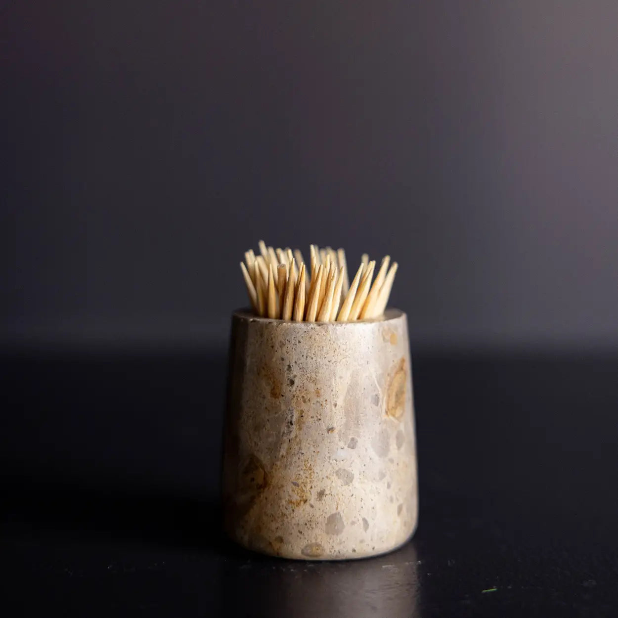 Chocolate Marble Toothpick Holder