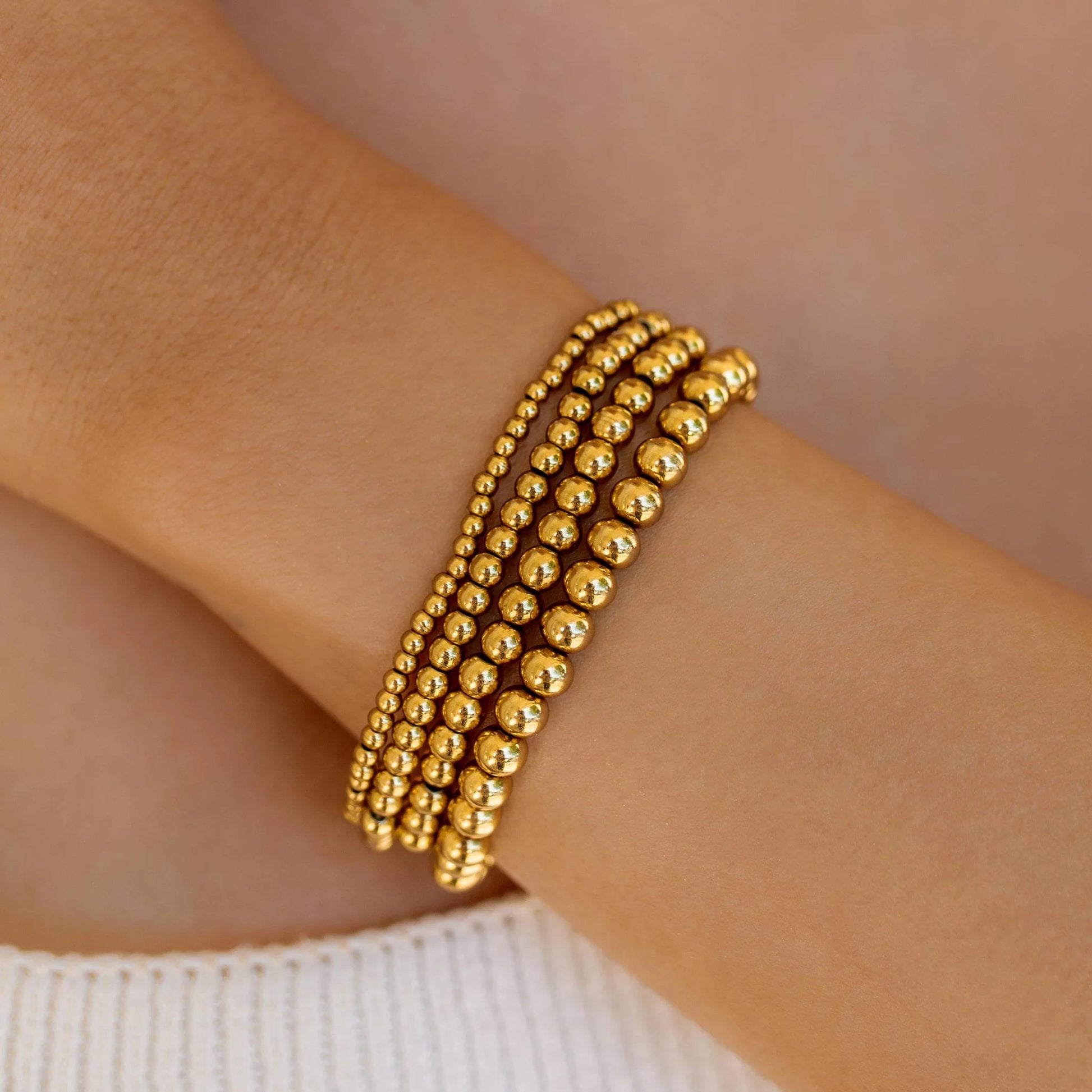 Seaside Stretch Bracelet Gold
