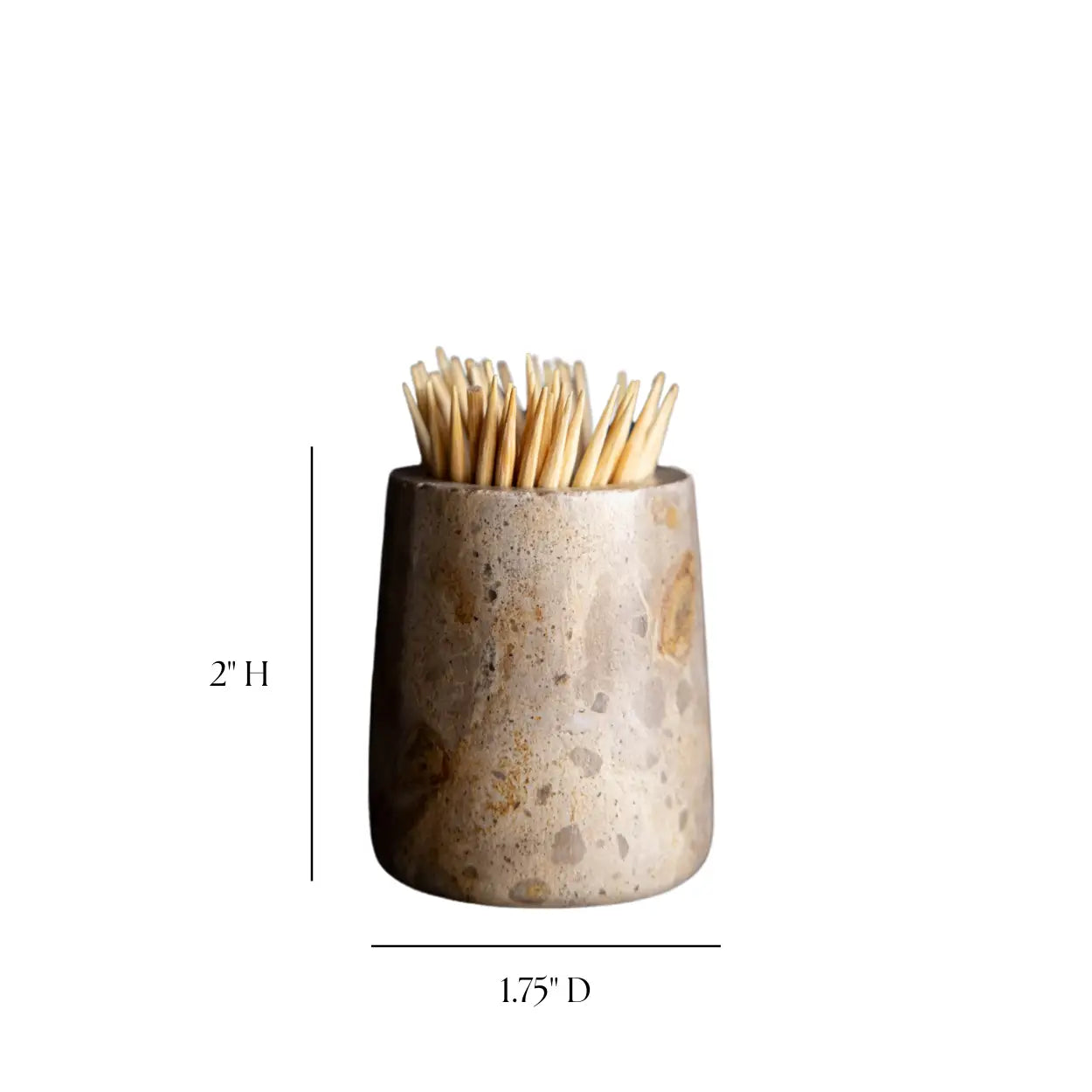 Chocolate Marble Toothpick Holder