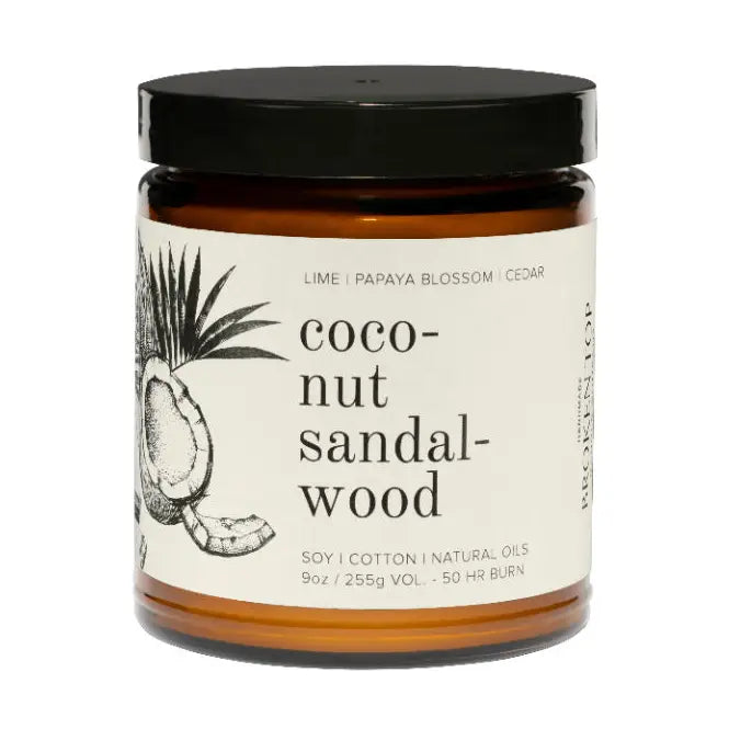 Coconut Sandalwood Soy Candle