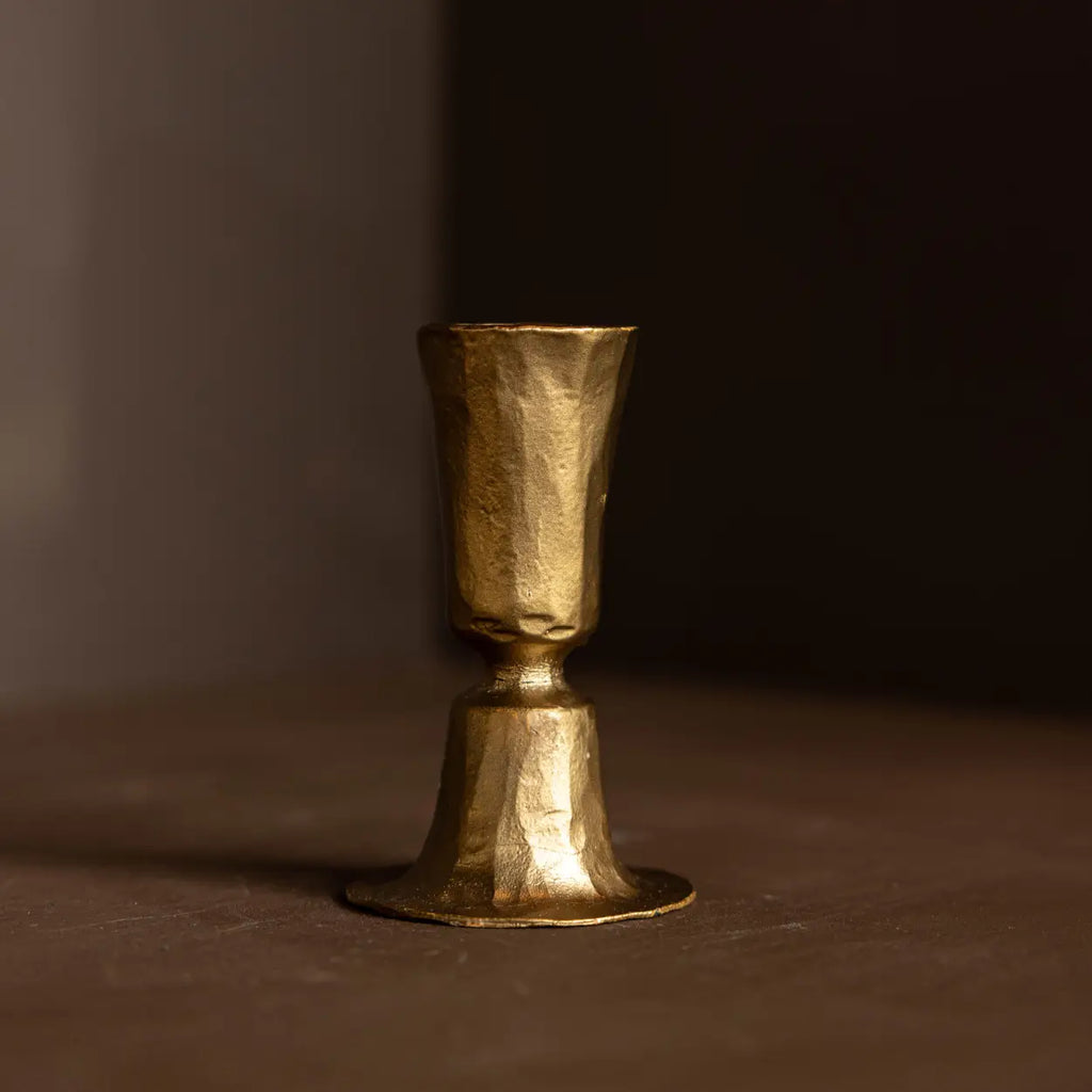 Brass Tapered Candle Holder