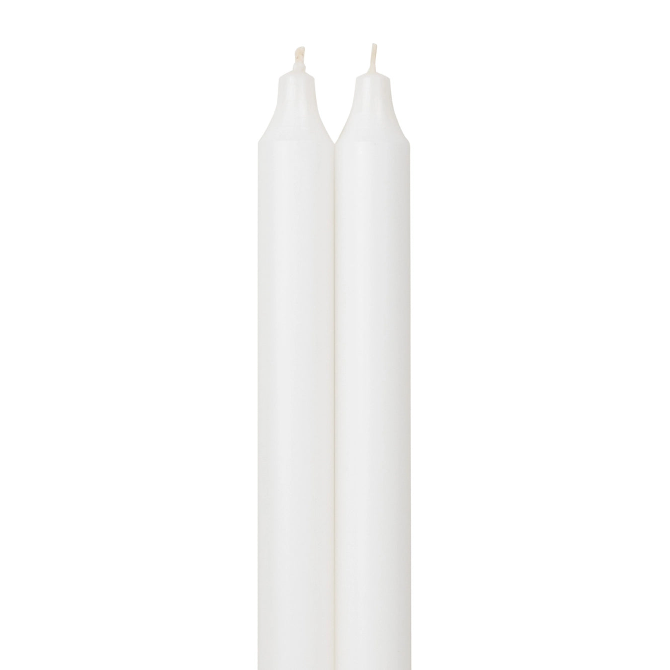 European Taper Candle - Pure White